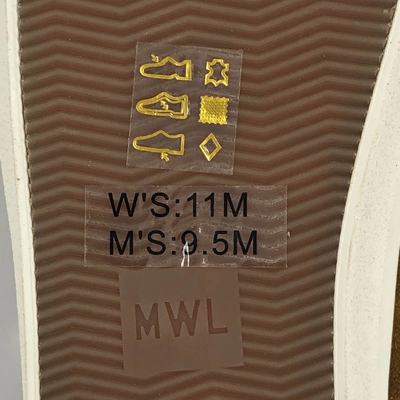 New Madewell Lowtop Brown Sneakers Men's Size 9.5 Women's 11 Unisex Fleece Lined - Picture 8 of 9